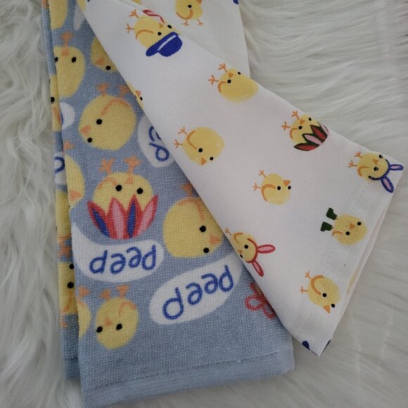 Spring Chick Kitchen Towel Set - Picture 3 of 5